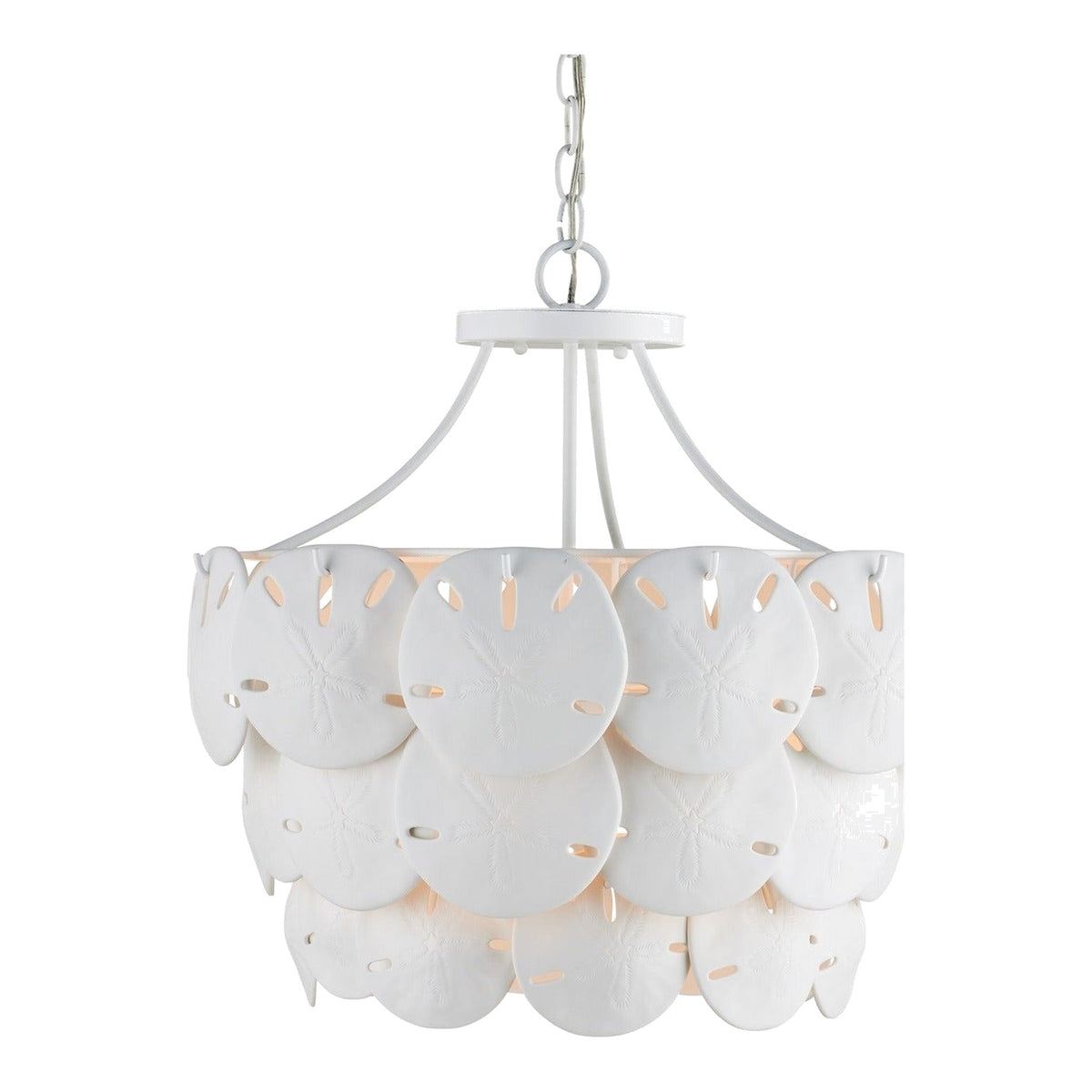 Tulum Medium Chandelier ceiling light on white