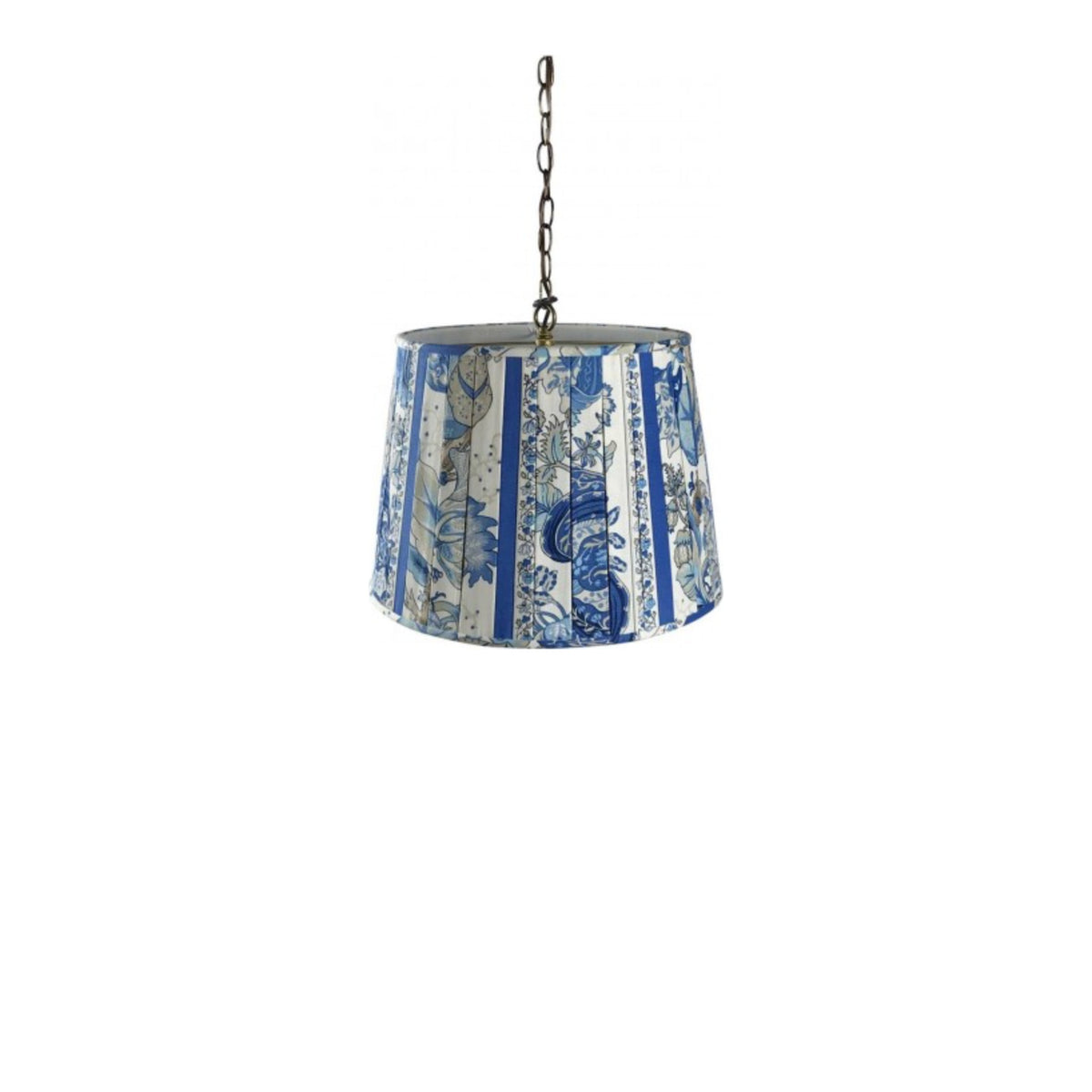 Vintage Lampshade Light Fixture on white