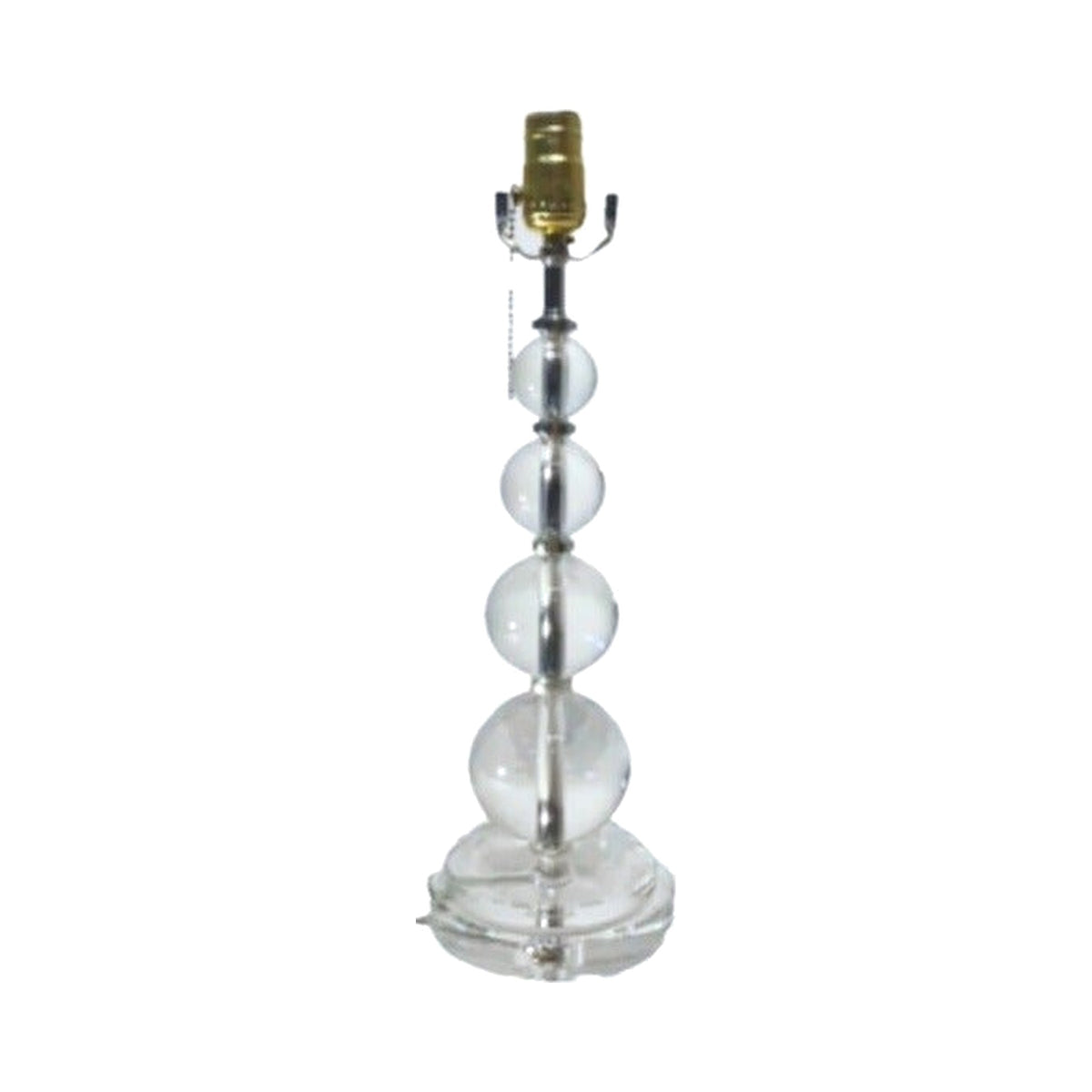 Vintage  Crystal Lamp on white