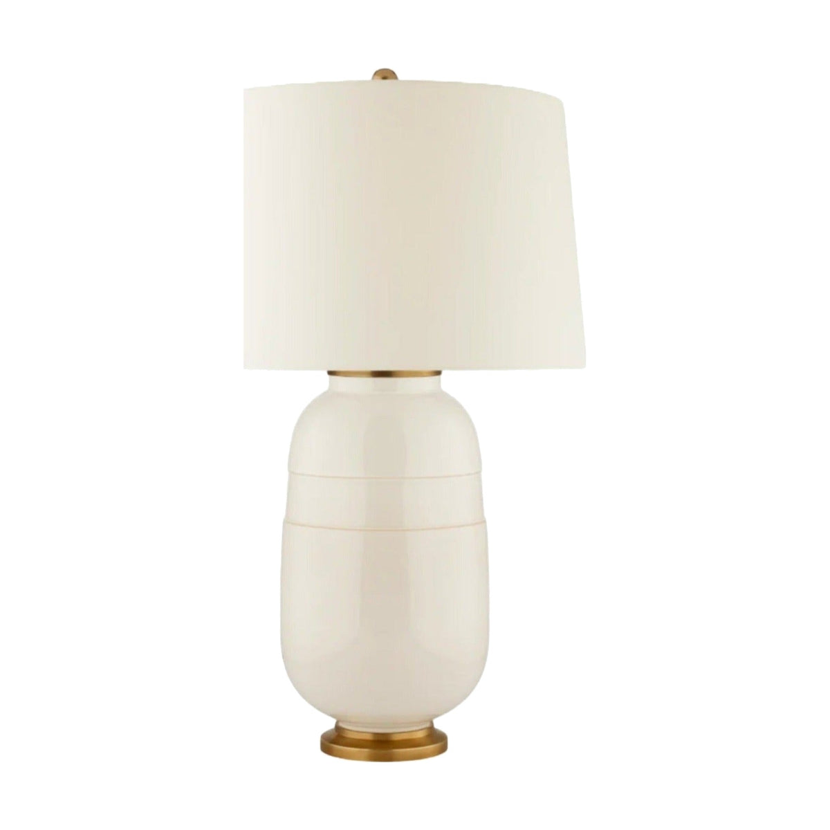 White Newcomb Medium Table Lamp, shown on a white background