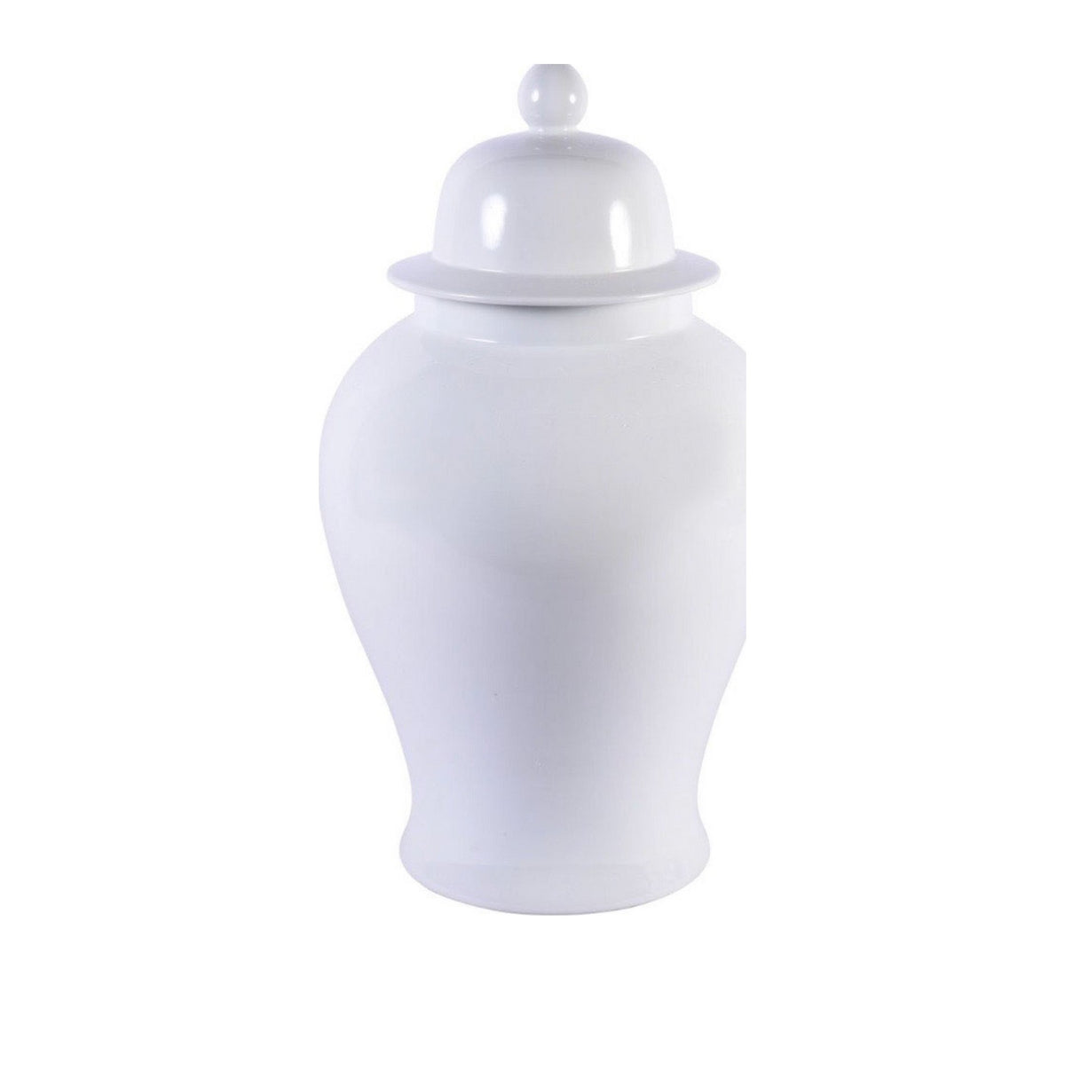 White Temple Jar XL on a white background
