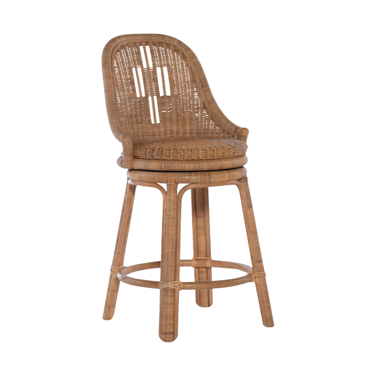 Antibes Swivel Counter Stool on a white background