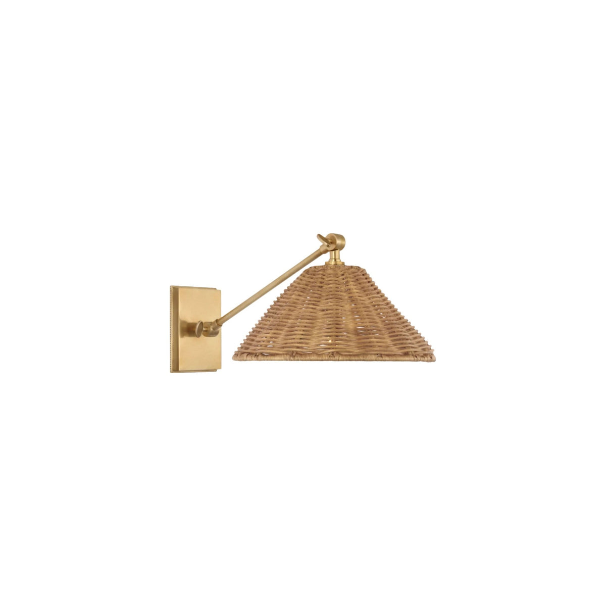 Wimberley Single Library Wall Light, shown on a white background
