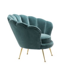 Art Deco Inspired Upholstered Shell Occasional Chair