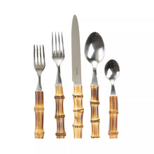 Bamboo Stainless Steel Cutlery 5 Piece Place Setting