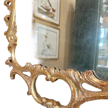 Vintage 19th Century English Gilt and Gesso Overmantle Mirror