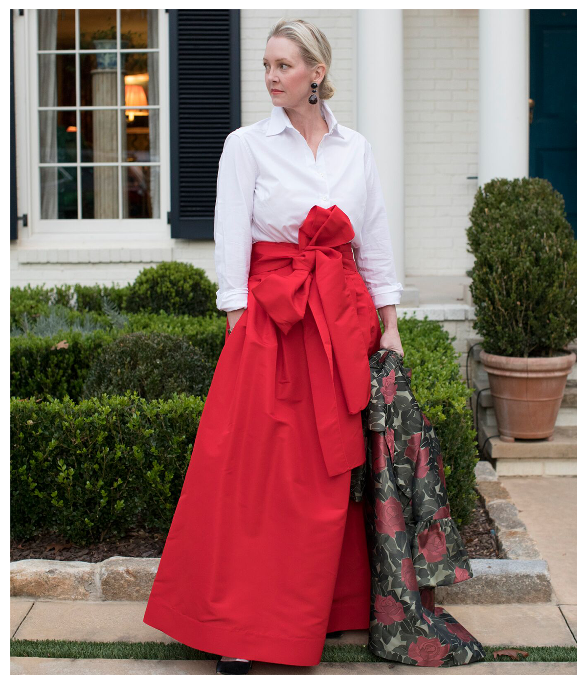 Fitzgerald Ball Skirt in Silk Taffeta - Danielle D Rollins 