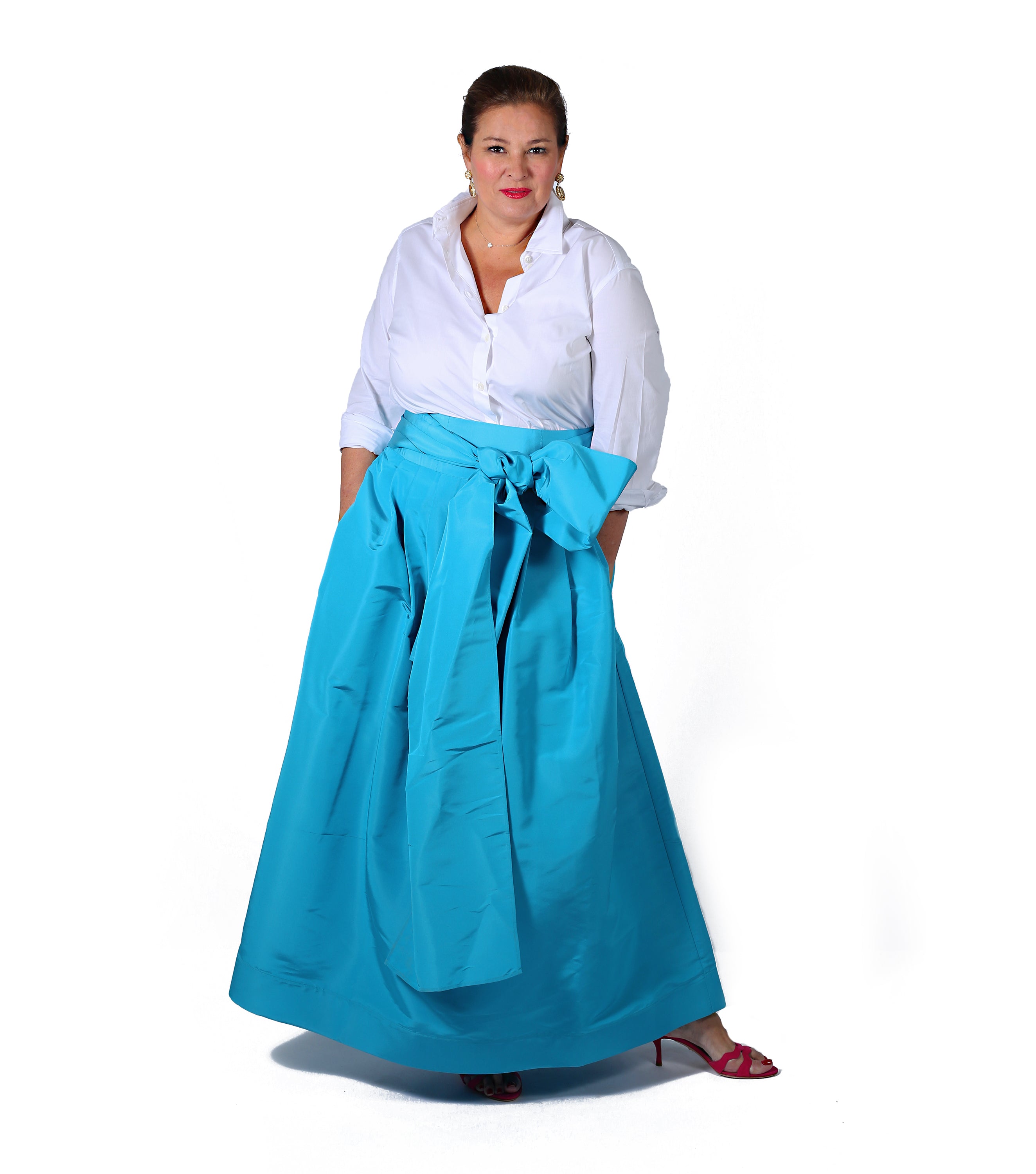 Fitzgerald Ball Skirt in Silk Taffeta - Danielle D Rollins 