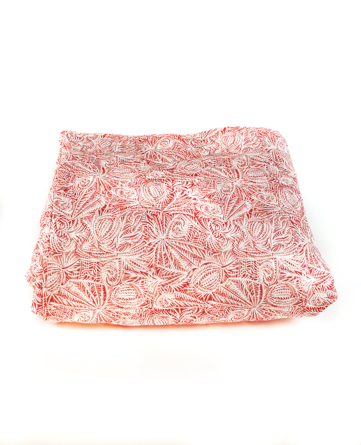 Pink Pablo Print Quilted Duvet Coverlet By Danielle Rollins