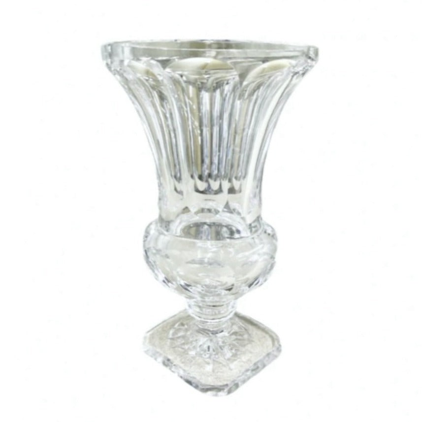 Vintage Hand Cut Heavy Crystal Vase