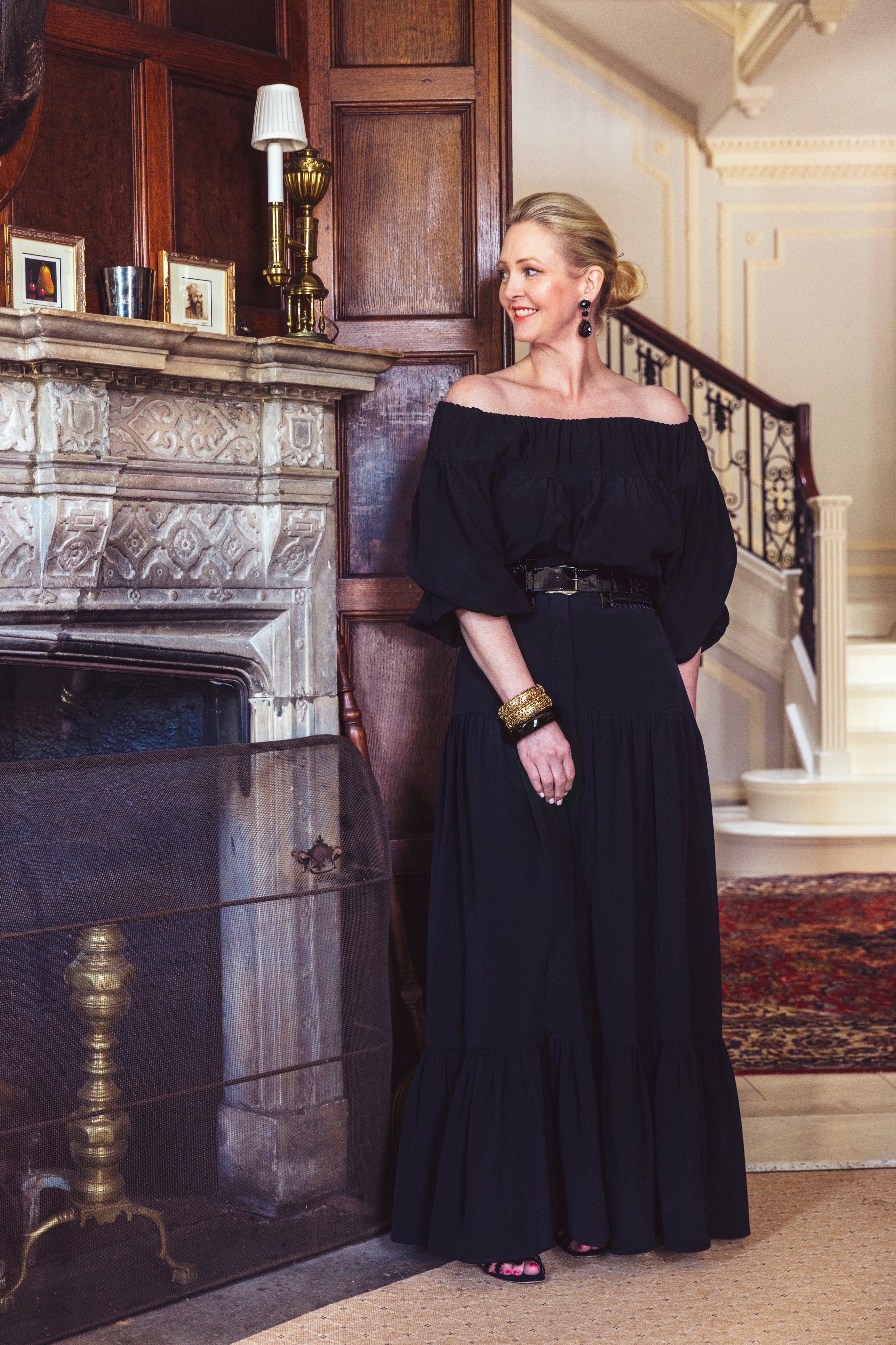 Jane "Peasant" Top in Silk - Danielle D Rollins 