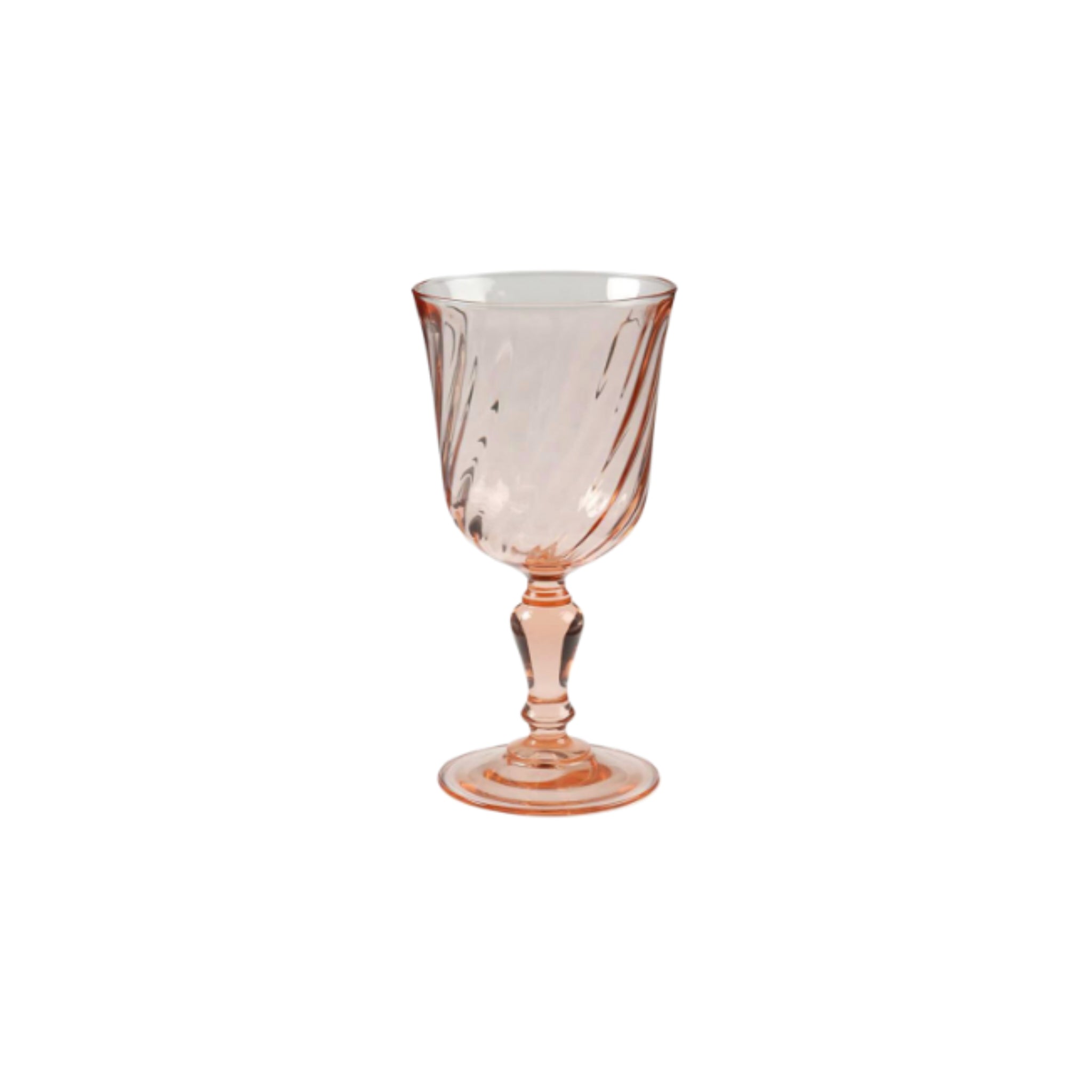 Vintage Rosaline Pink Water Goblets