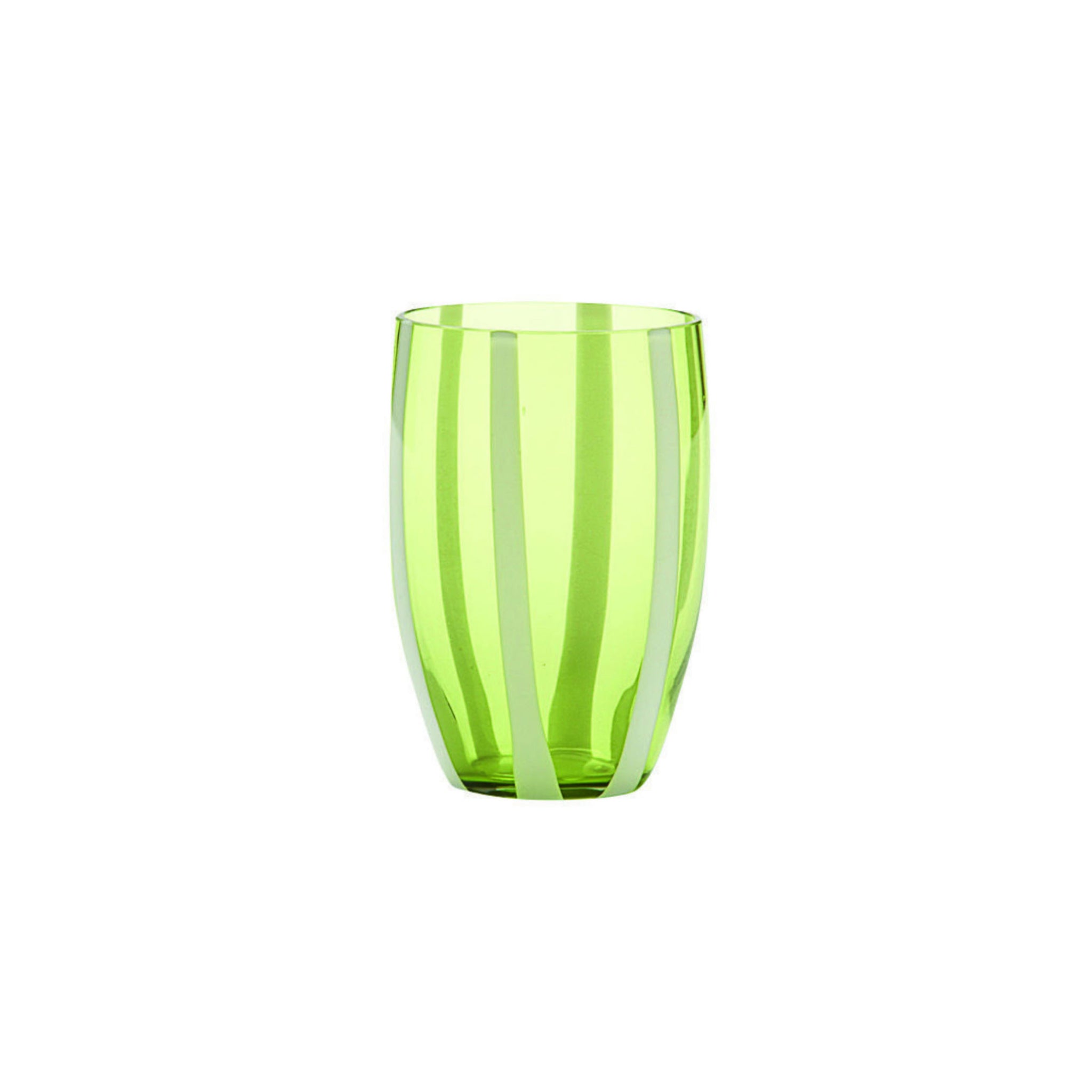 Gessato Green Tumblers, Set of 2