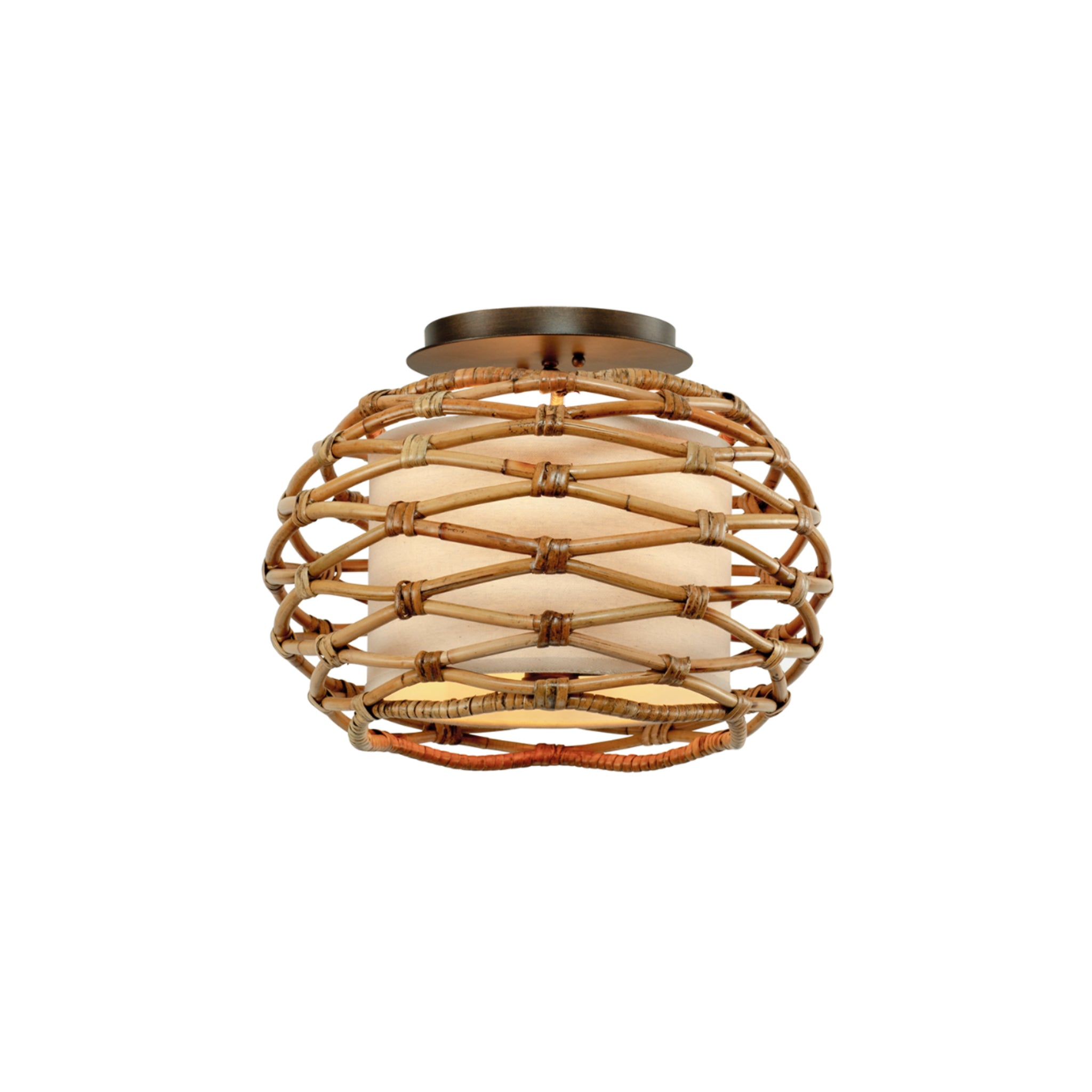 Woven Rattan Hanging Pendant