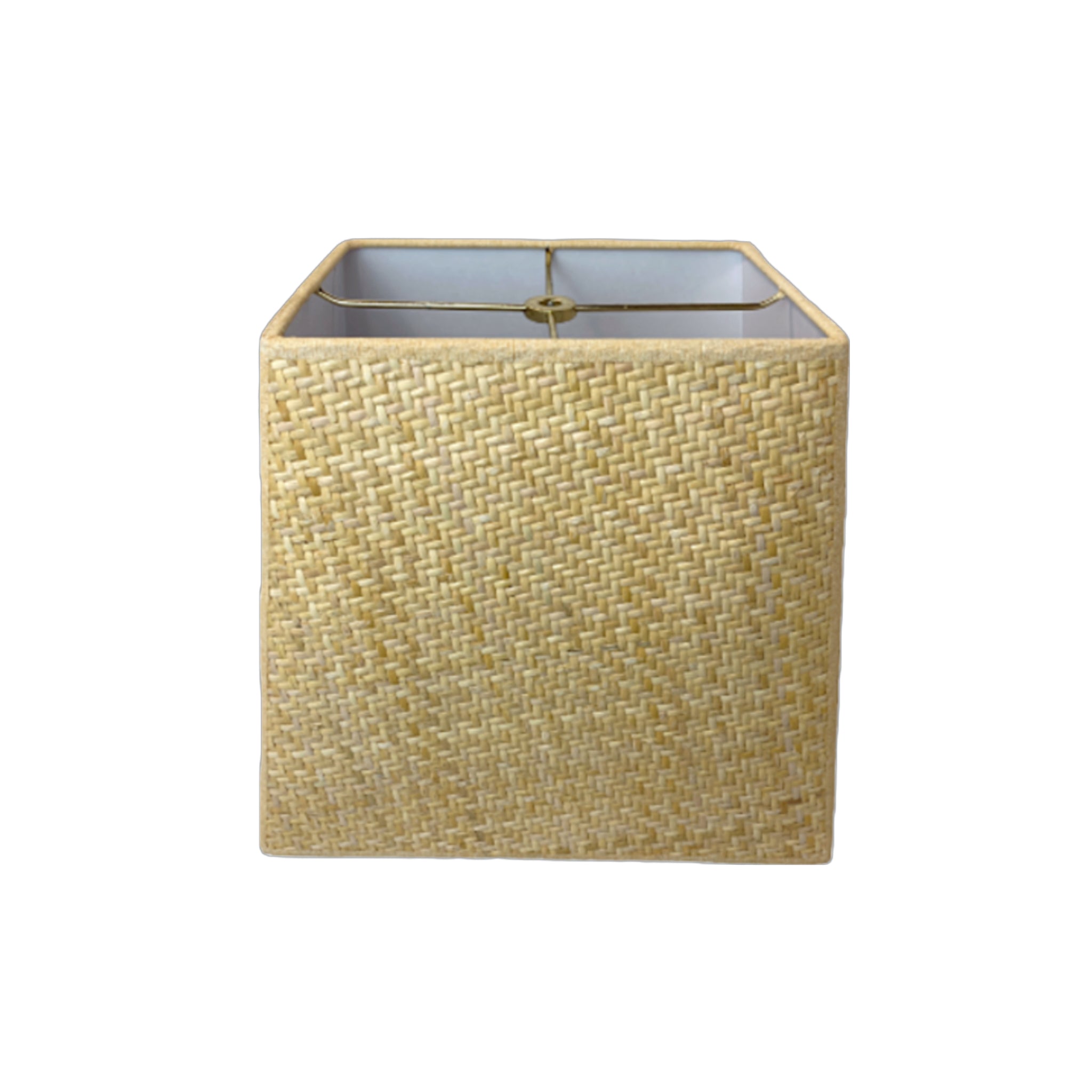 Danielle Rollins Home Woven Wicker Herringbone Tapered Square Lampshade