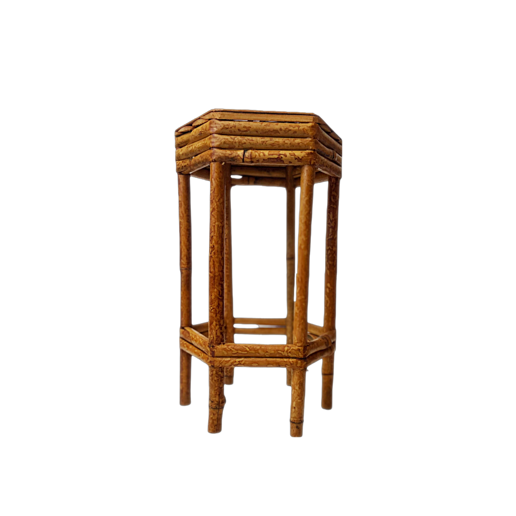 Vintage Octagonal Bamboo Stand