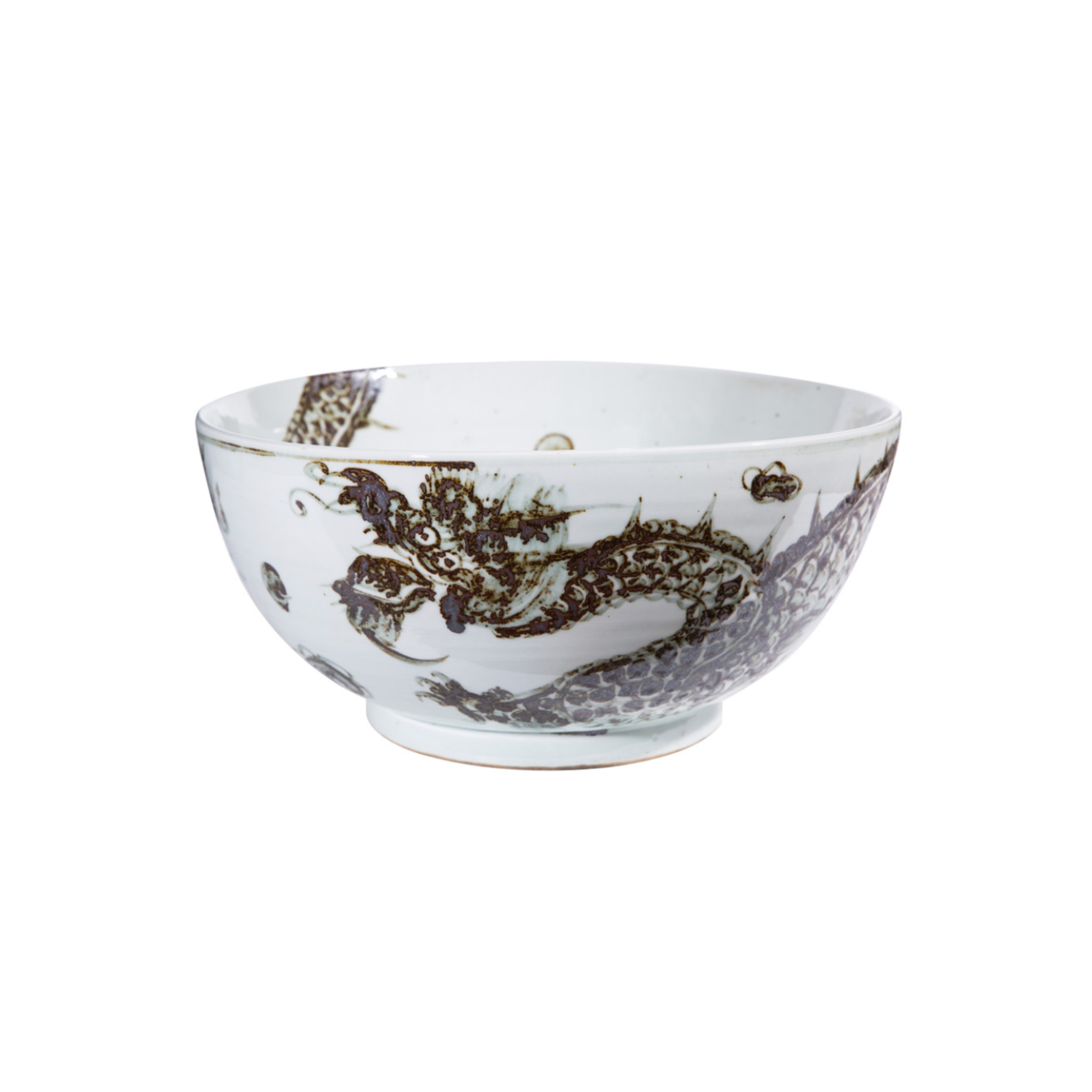 Brown Rustic Dragon Bowl