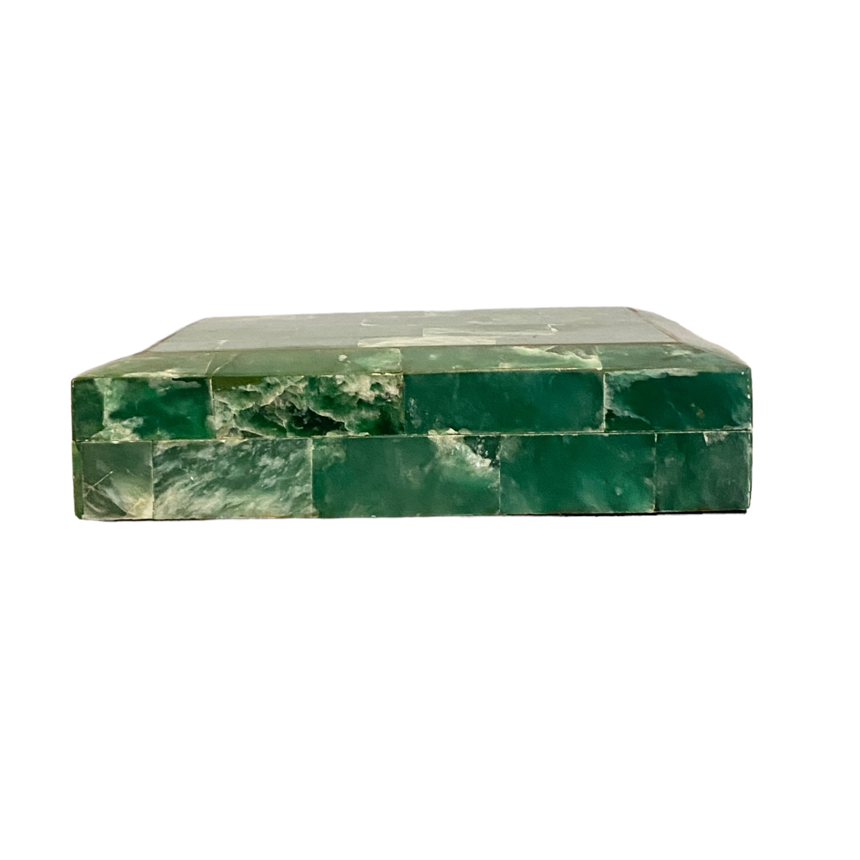 Vintage Malachite Tessellated Box