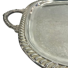 Antique Silver Plated Serving Tray