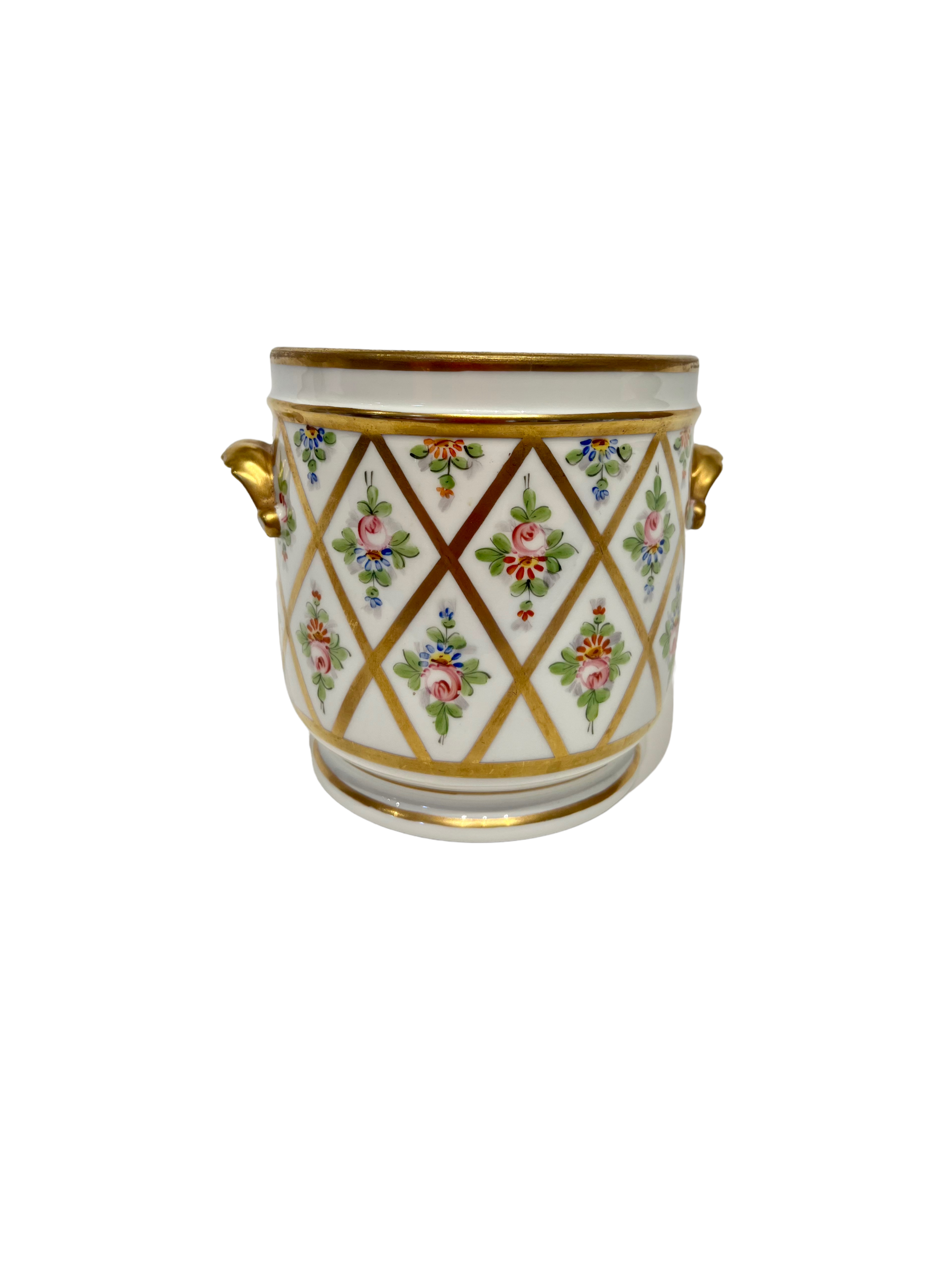 A Pair, Decorative Porcelain Cache Pots