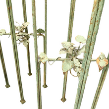Pair of Vintage Celadon Painted Iron Plant Stands