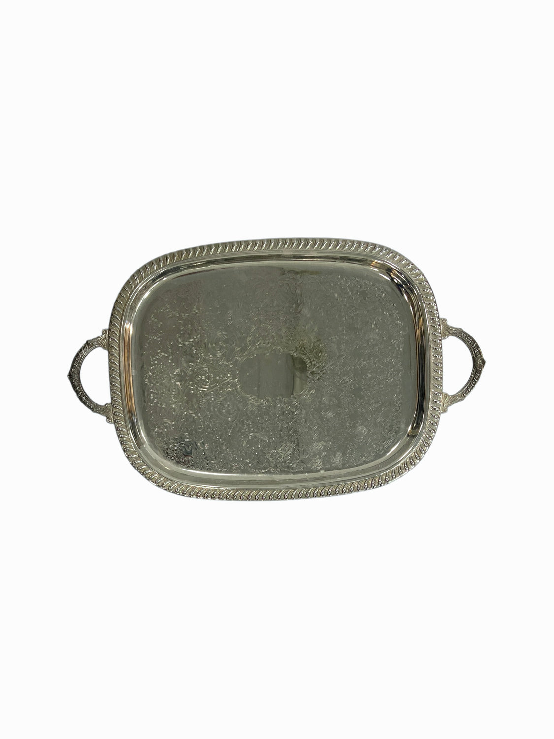 Antique Silver Serving Platter
