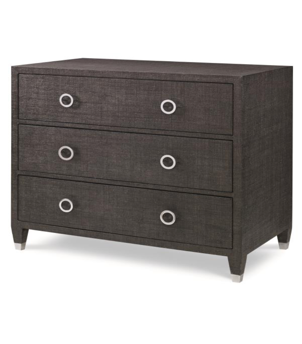 Raffia 3 Drawer Chest