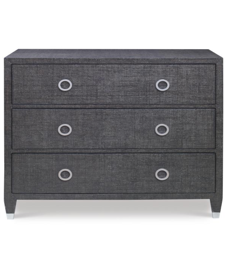 Raffia 3 Drawer Chest