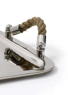 Nautical Natural Rope Handle Tray