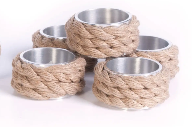 Set of Four Coastal Napkin Rings