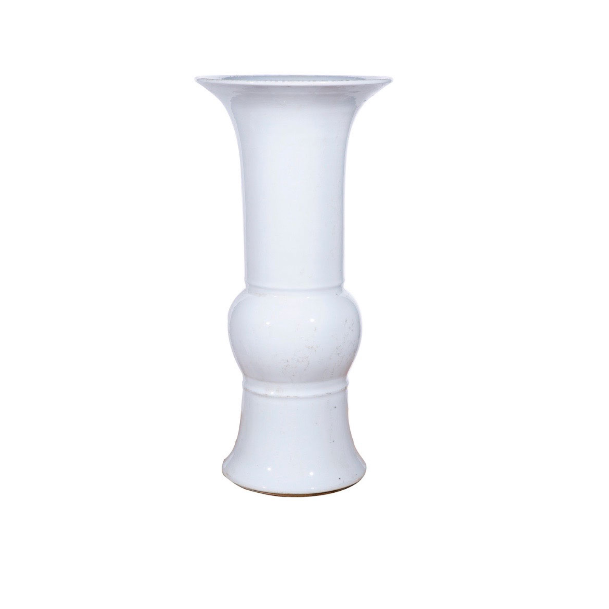 Tall White Bouquet Vase