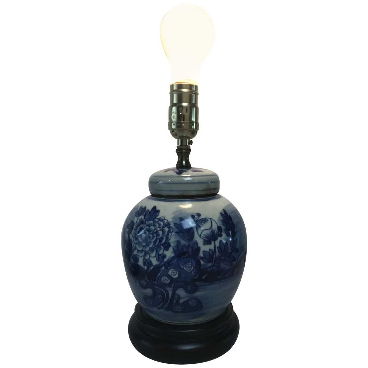 A Pair, Vintage Diminutive Ginger Jar Lamps