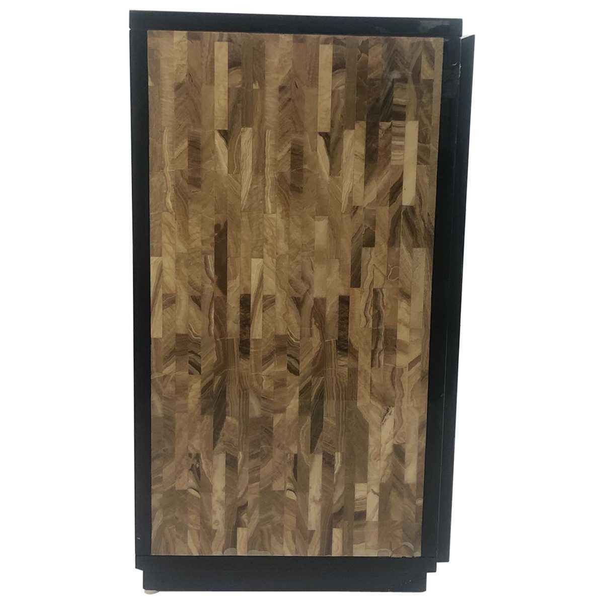 A Pair, Vintage Maitland Smith Two Door Tessellated Cabinets
